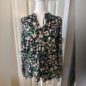 LOFT Outlet Floral Blouse size M